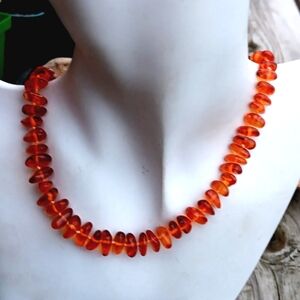 PURE BALTIC AMBER STERLING NECKLACE